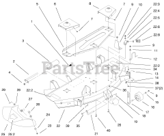 Toro 78448 - Toro 48" Side-Discharge Mower Deck for 5xi Tractors (SN: 200000001 - 200999999) (2000)