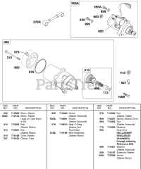 Briggs & Stratton 138437-0140-E1 - Briggs & Stratton Horizontal Engine Electric Starters
