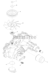 Exmark ARX440GKC24000 - Exmark 24" Stand-On Aerator, Kohler CH440 (SN: 402082300 - 404314158) (2018) RH Transaxle Assembly