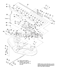 AGCO 1615 H (1692612) - AGCO 44" Lawn Tractor, 15hp 44" Mower Deck - Height Adjustment &amp; Rollers