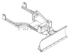 Gravely 815013 - Gravely 54" Dozer Blade for ZT Series (SN: 000101 & Above)