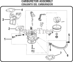 PowerStroke PS 903500 B - PowerStroke 3500 Watt Generator General Assembly - Carburetor Assembly
