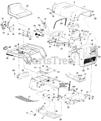 White Outdoor LT-120 (137-666-190) - White Outdoor 38" Lawn Tractor (1987)