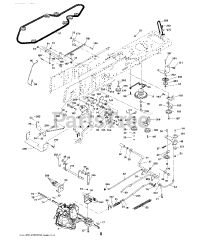 Jonsered LT 2217 CMA (960610239-00) - Jonsered Lawn Tractor (2009-01) DRIVE