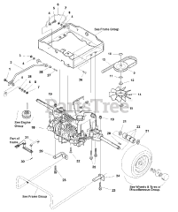 AGCO 517 H (1693938) - AGCO Lawn Tractor, 17hp