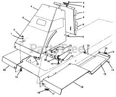 Toro 70080 (10-32) - Toro Recycler Rear-Engine Riding Mower (SN: 069000001 - 069999999) (1996)