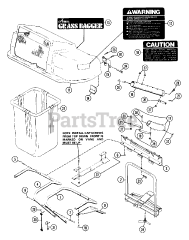 Ariens 835007 - Ariens Rear Grass Bagger Attachment (SN: 000101 - 003000)