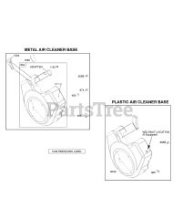 Briggs & Stratton 303447-1237-E1 - Briggs & Stratton Horizontal Engine Blower Housing
