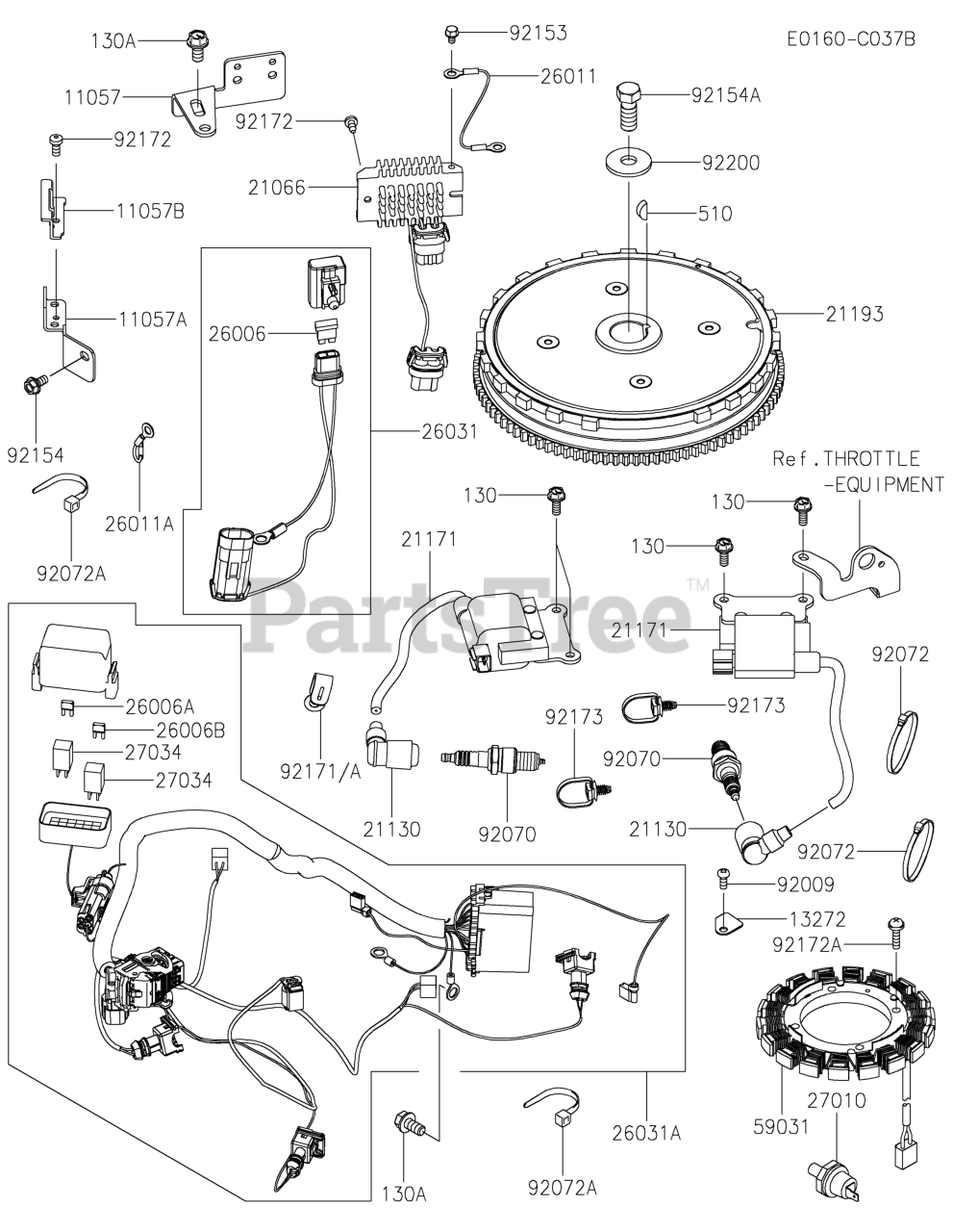 Kawasaki FX730V-DS01 - Kawasaki Engine ELECTRIC-EQUIPMENT Parts