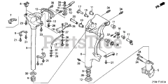Honda BF15 D4 LGA (BALJ) - Honda Outboard Engine, Made in Japan (SN: BALJ-1100001 - BALJ-1199999) SWIVEL CASE (2)