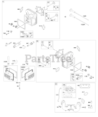 Briggs & Stratton 49M777-5124-G5 - Briggs & Stratton Vertical Engine Cylinder Head, Rocker Arm Cover, Intake Manifold