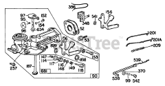 Briggs & Stratton 81101-9085-34 - Briggs & Stratton Horizontal Engine (2) Carburetor Assemblies