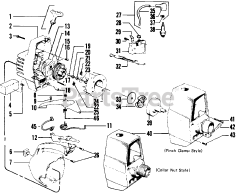 Weed Eater 2615 - Weed Eater String Trimmer STARTER &amp; SHROUD