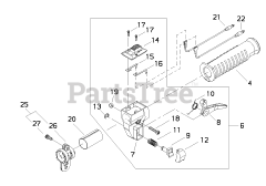 Shindaiwa T 261 B - Shindaiwa String Trimmer Throttle Control (Old Style)