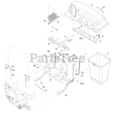 Exmark 126-6122 - Exmark Ultra Vac Bagger for Radius Mower (SN: 402082300 - 404314158) (2018)