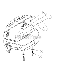 Cub Cadet 59A30014 (59A30014150) - Cub Cadet Commercial Catcher System Deck Weight System