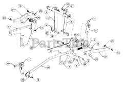 Cub Cadet 551 (190-551-100) - Cub Cadet 45" Snow Thrower Attachment Mounting And Lift Frame