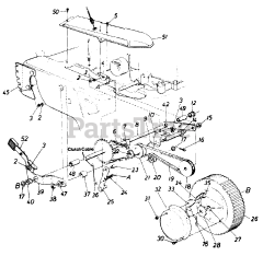 MTD 82-0664 (129-232B019) - MTD Walk-Behind Mower (1989) (Agway)