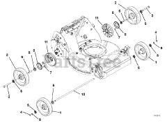 Ariens 911281 (PRO 21) - Ariens 21" Self-Propelled Walk-Behind Mower, 6hp Kawasaki (SN: 000101 & Above)