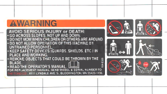 Toro 3-8380 Warning Decal