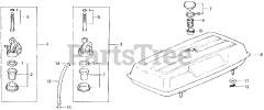 Honda ES3500 K1 A (ES3500) - Honda Generator, Made in Japan (SN: ES3500-1100014 - ES3500-1129443) FUEL TANK