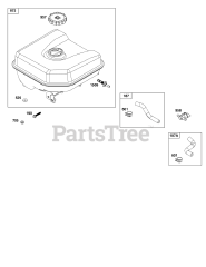 Briggs & Stratton 19J137-0012-F1 - Briggs & Stratton Horizontal Engine Fuel Supply Group