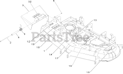 Toro 74167 TE (Z 153) - Toro 132cm Z Master Zero-Turn Mower, Side-Discharge Deck (SN: 240000001 - 240999999) (2004)