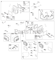 Briggs & Stratton 44N677-0062-B5 - Briggs & Stratton Vertical Engine Cylinder Head Group