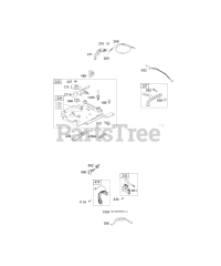 Briggs & Stratton 12C412-0100-E1 - Briggs & Stratton Horizontal Engine Controls, Governor Springs, Ignition