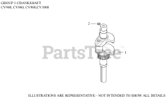 Kohler CV960-2002 - Kohler Command PRO Engine, Basic Version, 36hp, 26.9kW 01 CrankShaft
