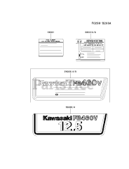 Kawasaki FB460V-JS08 - Kawasaki Engine LABEL