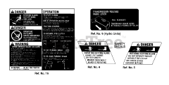 AGCO 1613 H (1691820) - AGCO 38" Lawn Tractor, 12.5hp Decals - AGCO Allis Models Part 2
