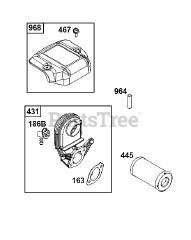 Briggs & Stratton 40N777-0004-B5 - Briggs & Stratton Vertical Engine