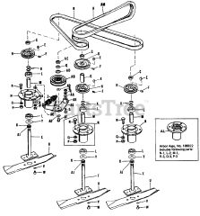 Simplicity 990575 - Simplicity 42" Mower Deck ARBOR ASSEMBLIES