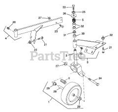 Cub Cadet 453 (590-453-100) - Cub Cadet Mower Deck, Rear Mount att Front Gauge Wheel