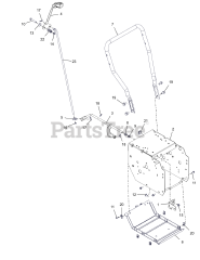 Ariens 921076 (PB 28) - Ariens 28" Power Brush, Ariens AX 212cc engine (SN: 000101 & Above)