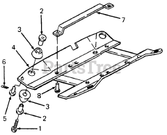 Cub Cadet 1204 (147-610-100) - Cub Cadet Garden Tractor (SN: 756300 - 799999) Engine Mounting
