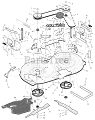 Murray 405003x52B - Murray 40" Lawn Tractor (2003) Mower Housing