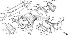 Honda FR500 A (FR500) - Honda Tiller, Made in Japan (SN: FR500-1000001 - FR500-9999999) ROTARY COVER