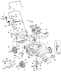 Lawnflite 116-060-014 - Lawnflite Walk-Behind Mower (1986) (Moores)