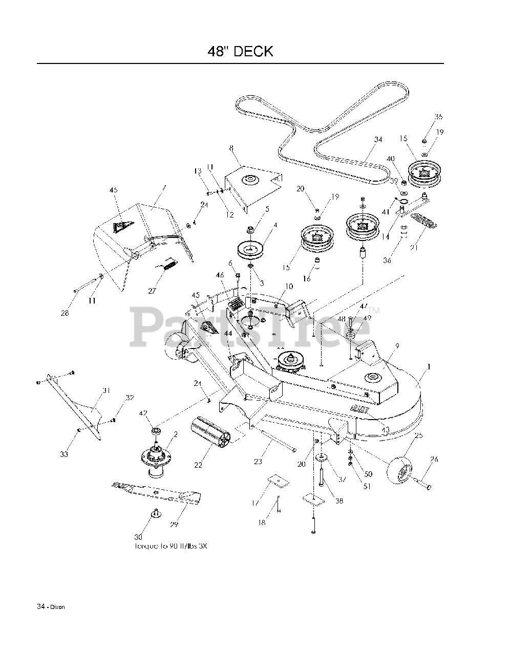 Dixon Ram 48 ZT (965882601) Dixon 48" Ram ZeroTurn Mower (200812