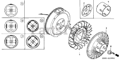 Honda GX270 QWA2 (GCAB) - Honda Engine, Made in Japan (SN: GCAB-1000001 - GCAB-1999999) FLYWHEEL