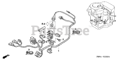 Honda BFP9.9 D5 LHA (BABJ) - Honda Outboard Engine, Made in Japan (SN: BABJ-1400001 - BABJ-1499999) WIRE HARNESS