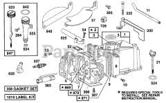 Briggs & Stratton 93902-0133-01 - Briggs & Stratton Vertical Engine Cylinder,CylinderHead,Guards