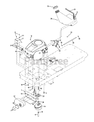 MTD 17AE2ACG004 - MTD Gold Zero-Turn Mower (2009) Engine Connection 42 Inch