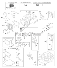 Briggs & Stratton 12H702-1719-E1 - Briggs & Stratton Vertical Engine Cams, Crankshaft, Cylinder, Engine Sump, Kit/Gaskets, Lubrication, Piston Group, Valves