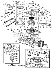Lawn-Boy 7210 - Lawn-Boy Walk-Behind Mower (SN: 000000001 - 099999999) (1960) Model C-80 Engine Parts List