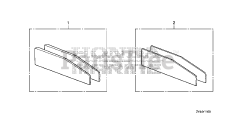 Honda BF175 AK1 XA (BAJJ) - Honda Marine Engine, Made in Japan (SN: BAJJ-1300001 - BAJJ-9999999) TRIM ADJUST PLATE SET