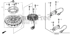 Honda BF15 DK0 SHSA (BALJ) - Honda Outboard Engine, Made in Japan (SN: BALJ-1400001 - BALJ-9999999) FLYWHEEL