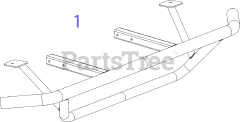 Cub Cadet 39A70100 (39A70100100) - Cub Cadet Utility Vehicle Rear Bumper Replacement Parts